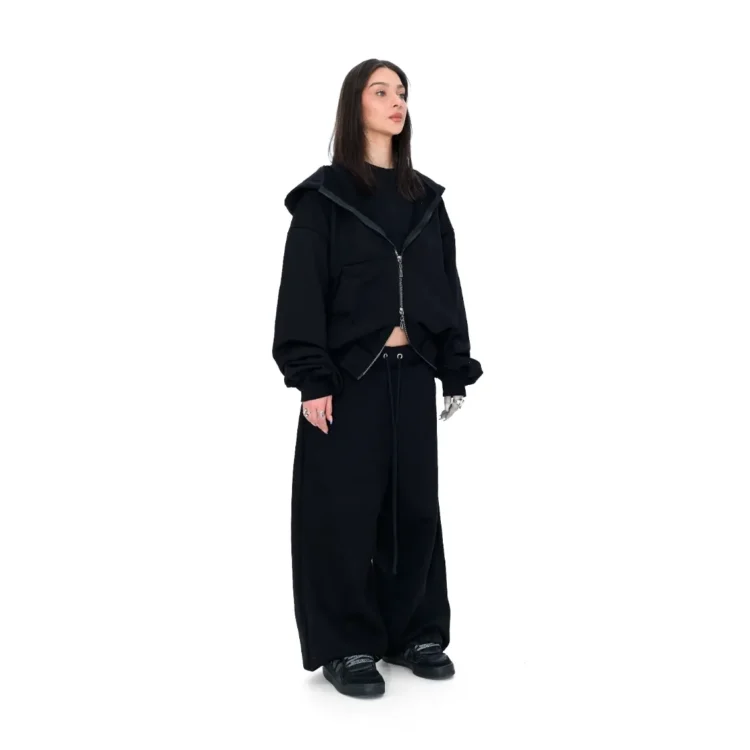 Komplet dresowy ZIP • czarny