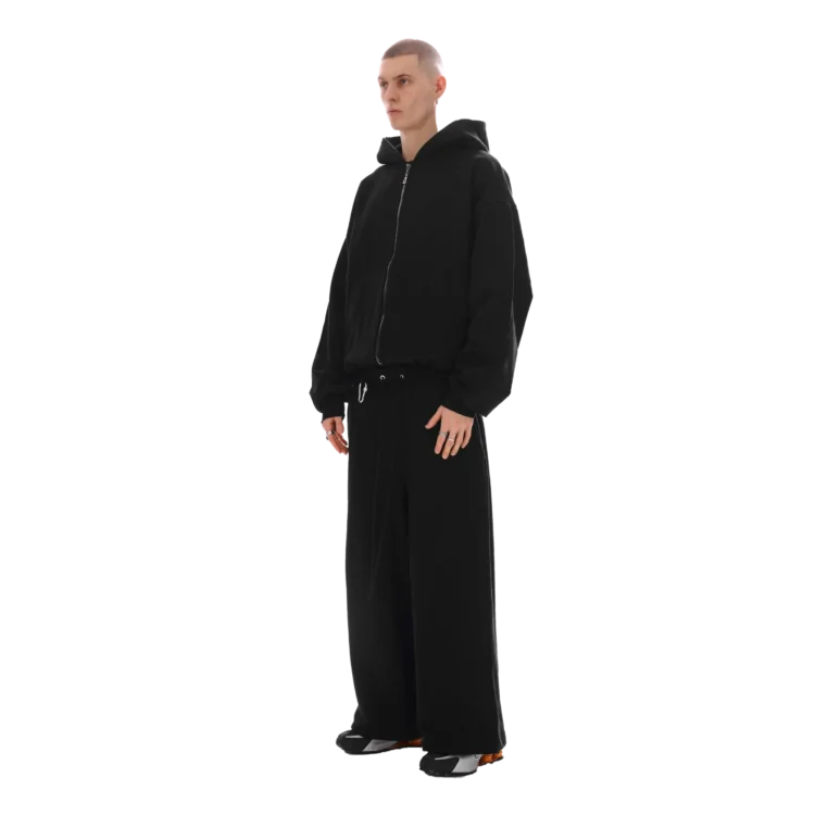 Komplet dresowy ZIP • czarny
