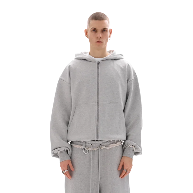 Bluza ZIP • szara