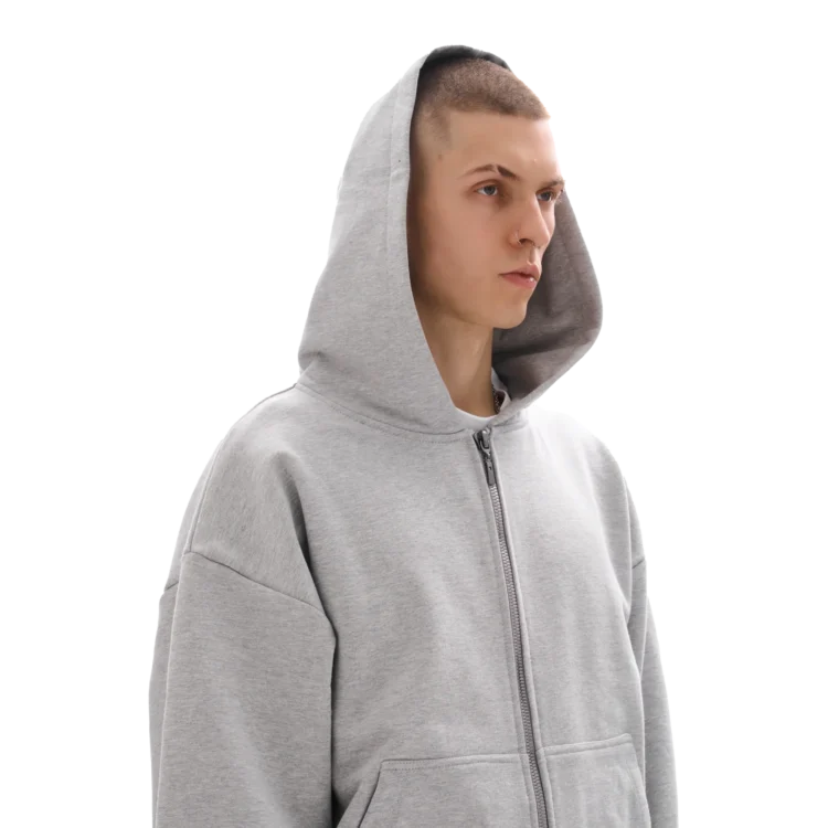 Bluza ZIP • szara