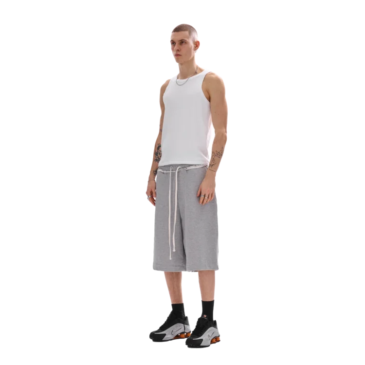 Lange Shorts • grau