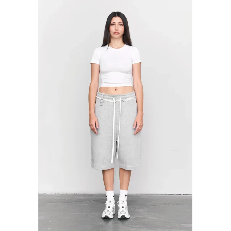 Lange Shorts • grau