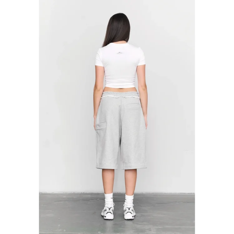 Lange Shorts • grau