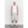 Lange Shorts • grau