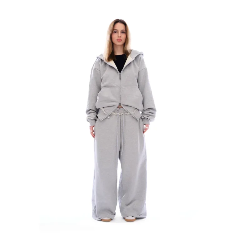 Bluza ZIP • szara