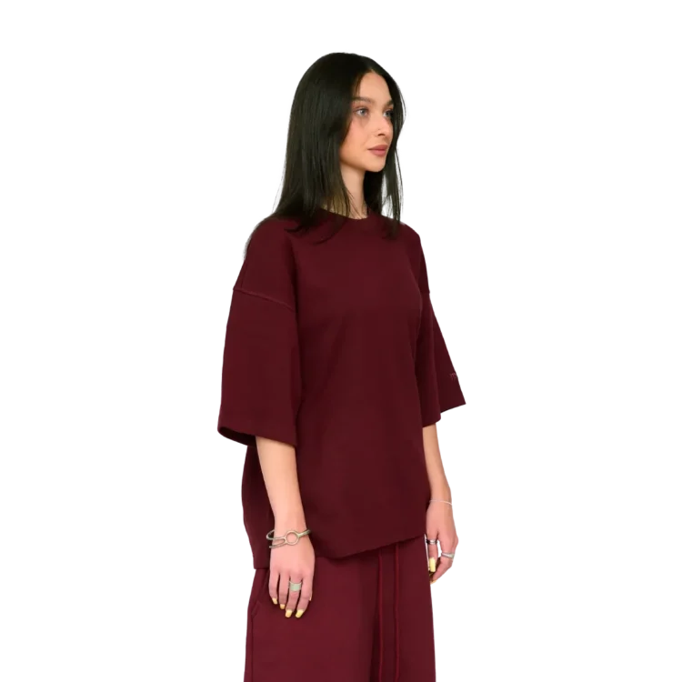 T-Shirt • bordowy