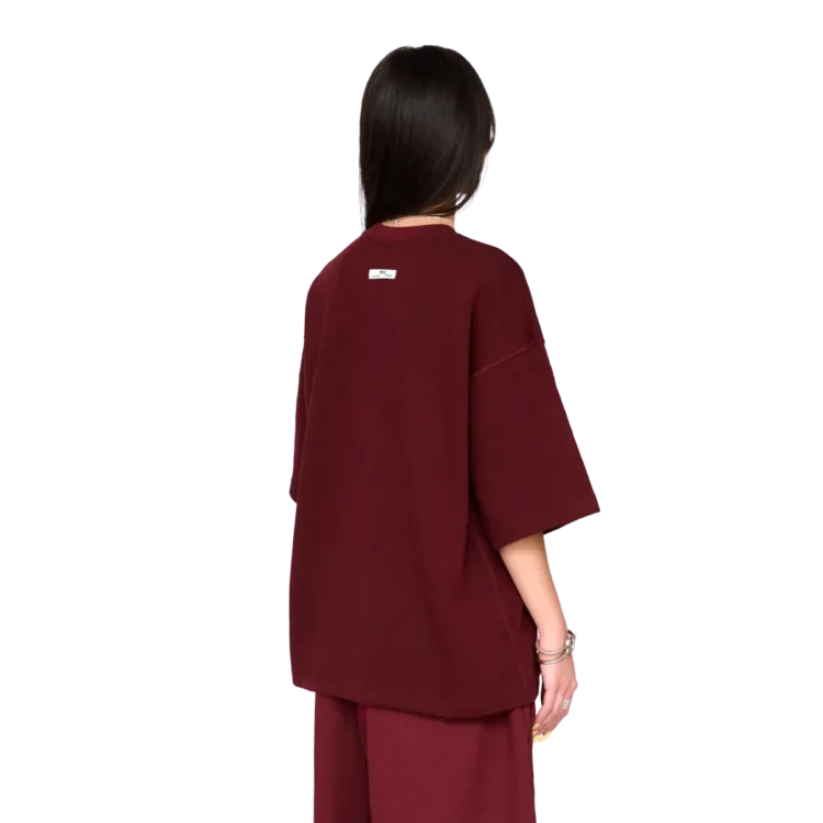 T-Shirt • bordowy