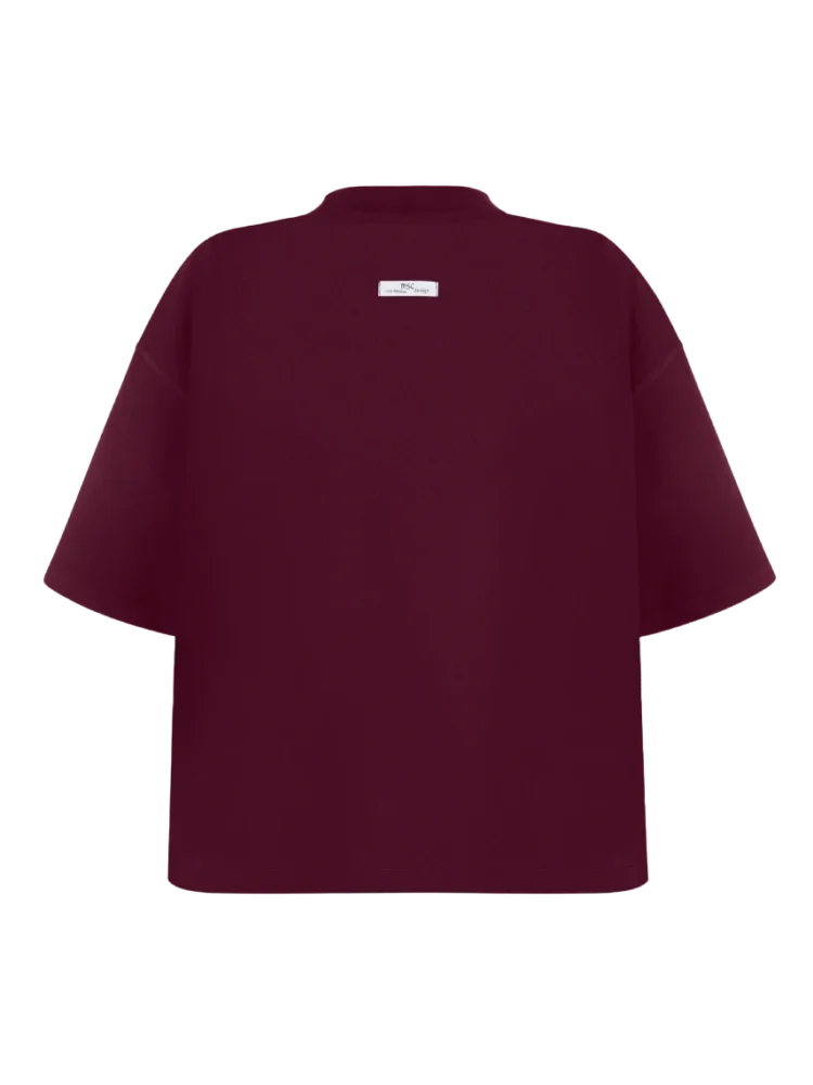 T-Shirt • bordowy