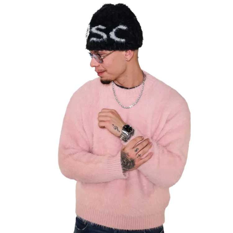 Sweter • różowy