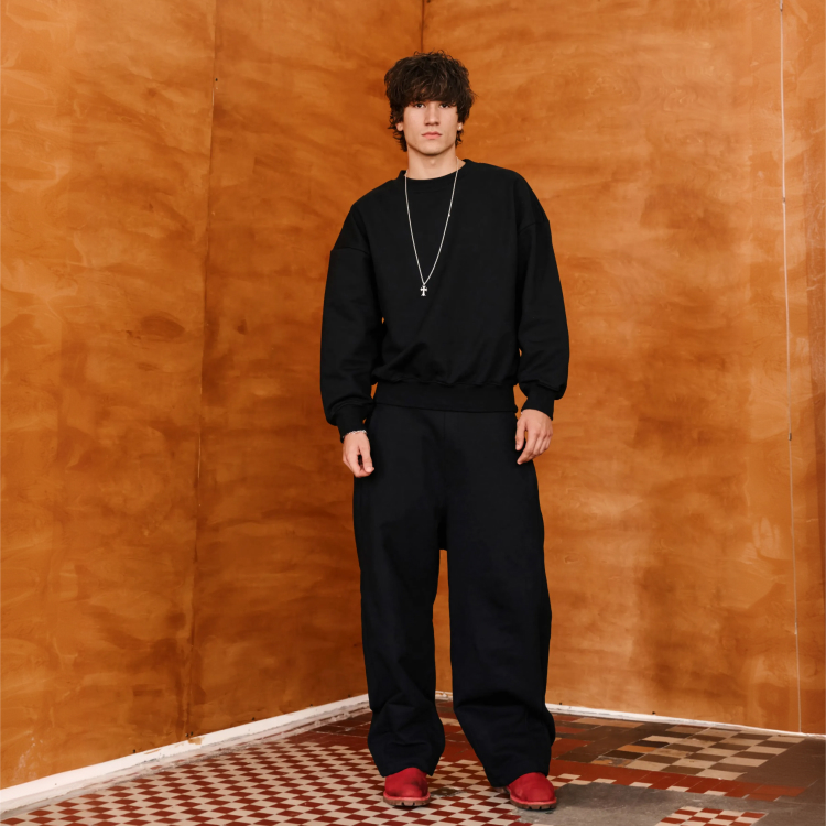 Komplet Crewneck • czarny