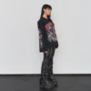 Longsleeve Halloween MSC Design – na modelce, bok