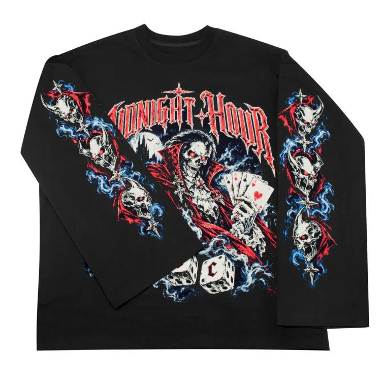Longsleeve Halloween MSC Design – na płasko, rękawy